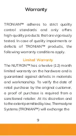 Preview for 10 page of TRONIAN NUTRON Manual