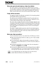 Preview for 57 page of Tronic 289960 Operating Instructions Manual