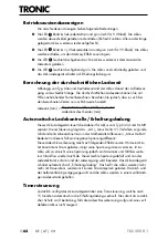 Preview for 67 page of Tronic 289960 Operating Instructions Manual