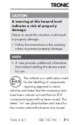 Preview for 10 page of Tronic 354269 2010 Operating Instructions Manual