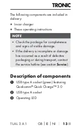 Preview for 16 page of Tronic 354269 2010 Operating Instructions Manual