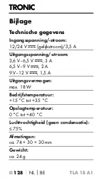 Предварительный просмотр 131 страницы Tronic 383705 2110 Operating Instructions Manual