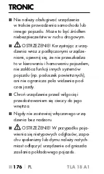 Предварительный просмотр 179 страницы Tronic 383705 2110 Operating Instructions Manual