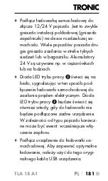 Предварительный просмотр 184 страницы Tronic 383705 2110 Operating Instructions Manual