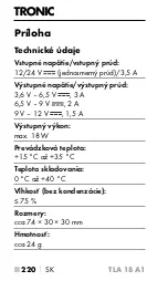 Предварительный просмотр 223 страницы Tronic 383705 2110 Operating Instructions Manual