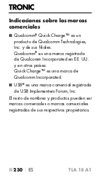 Предварительный просмотр 233 страницы Tronic 383705 2110 Operating Instructions Manual