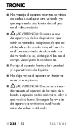 Предварительный просмотр 241 страницы Tronic 383705 2110 Operating Instructions Manual