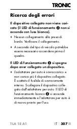 Предварительный просмотр 310 страницы Tronic 383705 2110 Operating Instructions Manual