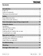 Preview for 4 page of Tronic 401440 2107 Operating Instructions Manual