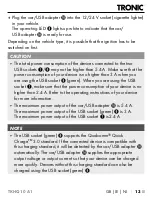 Preview for 16 page of Tronic 401440 2107 Operating Instructions Manual