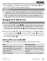 Preview for 18 page of Tronic 401440 2107 Operating Instructions Manual