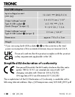 Preview for 23 page of Tronic 401440 2107 Operating Instructions Manual