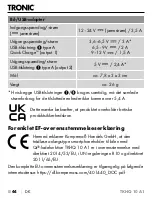 Preview for 47 page of Tronic 401440 2107 Operating Instructions Manual