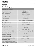 Preview for 71 page of Tronic 401440 2107 Operating Instructions Manual