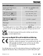 Preview for 72 page of Tronic 401440 2107 Operating Instructions Manual