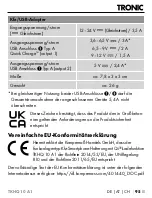 Preview for 98 page of Tronic 401440 2107 Operating Instructions Manual