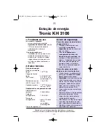 Preview for 54 page of Tronic KH 3106 Operating And Safety Instructions Manual