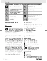 Preview for 23 page of Tronic T4X SE Operation And Safety Notes