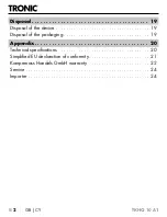 Preview for 5 page of Tronic TKHQ 10 A1 Operating Instructions Manual