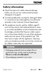 Preview for 83 page of Tronic TKHU 2 A2 Operating Instructions Manual