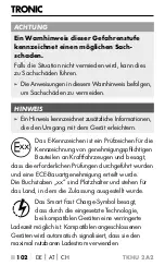 Preview for 106 page of Tronic TKHU 2 A2 Operating Instructions Manual