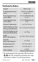 Preview for 111 page of Tronic TKHU 2 A2 Operating Instructions Manual