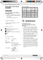 Preview for 34 page of Tronic TLG 1000 B3 Manual