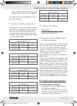 Preview for 53 page of Tronic TLG 1000 B3 Manual