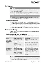 Preview for 12 page of Tronic TLG 1000 D6 Operating Instructions Manual