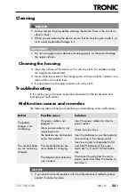 Preview for 26 page of Tronic TLG 1000 D6 Operating Instructions Manual