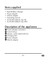 Preview for 95 page of Tronic TLG 1750 A1 Operating Instructions Manual