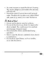 Preview for 9 page of Tronic TLG 1750 B2 Operating Instructions Manual