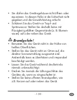 Preview for 161 page of Tronic TLG 1750 B2 Operating Instructions Manual