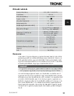 Preview for 38 page of Tronic TLG 500 B1 Operating Instructions Manual