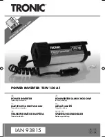 Tronic TSW 150 A1 Operating Instructions Manual preview