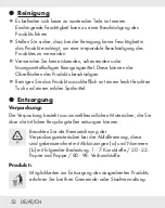 Preview for 51 page of Tronic TWC 10A1 Operation And Safety Notes