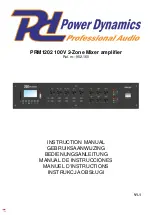 Tronios Power Dynamics PRM1202 Instruction Manual preview