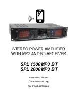 Preview for 1 page of Tronios SPL 1500MP3 BT Instruction Manual