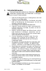 Preview for 4 page of TroniTechnik Borgar 110 Manual