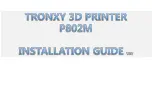 TRONXY P802M Installation Manual preview