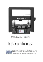 Preview for 1 page of TRONXY X6-2E Instructions Manual