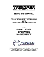 Preview for 3 page of Trooper ADVANTAGE TR-100 Instruction Manual