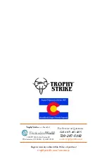 Preview for 2 page of Trophy Strike 108487 Operation Manual