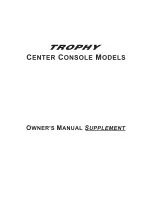 Preview for 1 page of Trophy 1703 Owner'S Manual Supplement