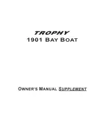 Trophy 1901 Bat Owner'S Manual предпросмотр