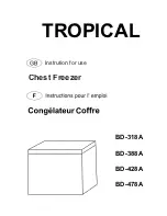 TROPICAL BD-318A Instructions For Use Manual preview