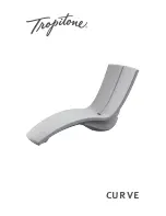 tropitone CURVE CHAISE Assembly Instructions preview