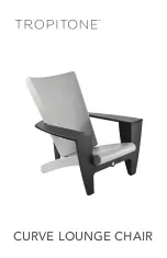 tropitone CURVE LOUNGE CHAIR Assembly Instructions предпросмотр