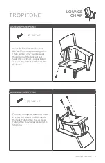 Preview for 3 page of tropitone CURVE LOUNGE CHAIR Assembly Instructions