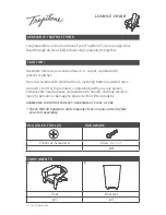 Preview for 2 page of tropitone Curve Assembly Instructions